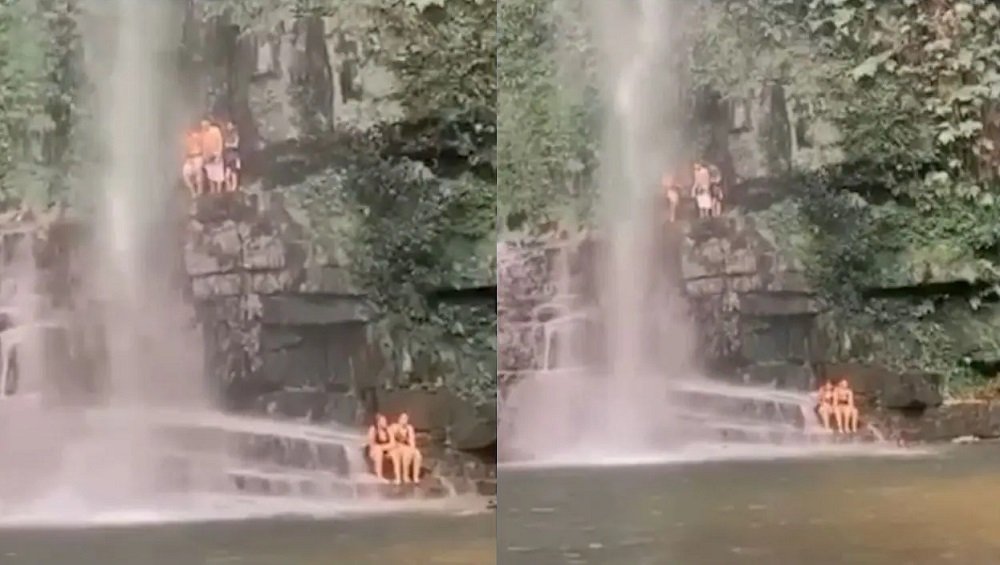 Vídeo: adolescente morre após pular de cachoeira em Mato Grosso; imagens fortes