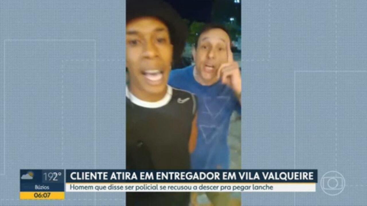 Entregador é baleado por cliente que se recusou a buscar açaí na portaria